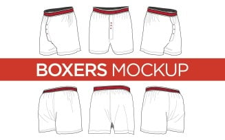 Boxers - Vector Template product mockup