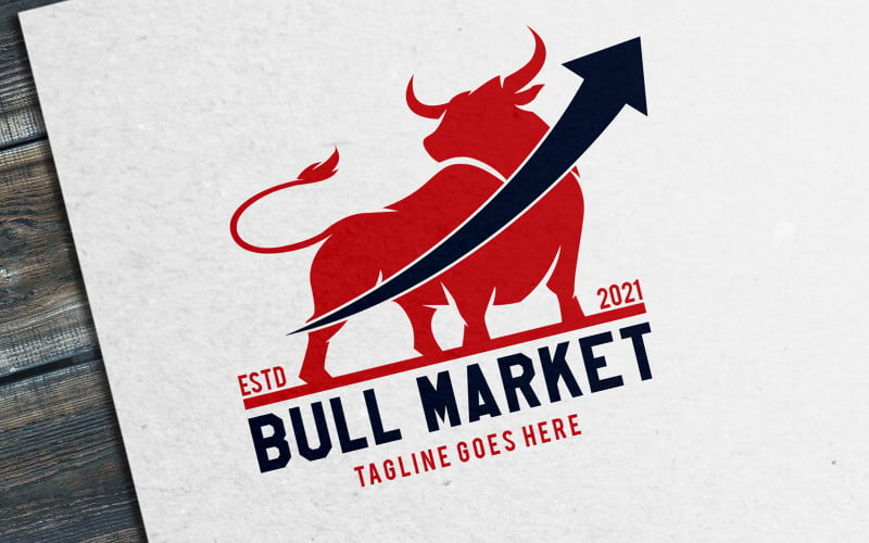 Bull Market - Share market or Stock market Logo Template