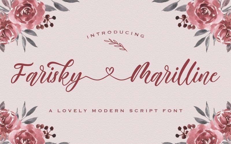 Farisky Marlline - Lovely Calligraphy Font