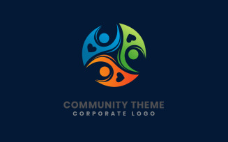 Hearts and People Community Logo Template