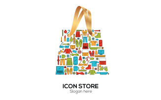 Shop Bag Logo Template