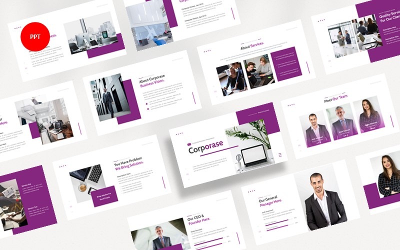Corporate Business PowerPoint template PowerPoint Template