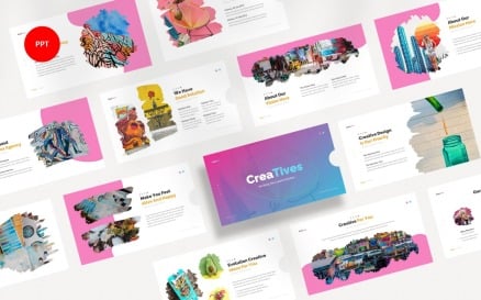 Creatives Creative Agency PowerPoint template PowerPoint Template