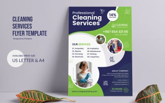 Cleaning Service Flyer Resume Template