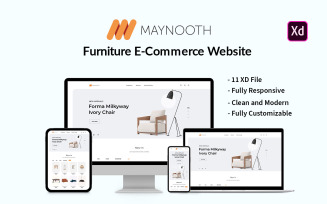 Furniture E-Commerce Website UI Elements