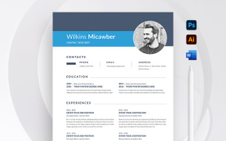Wilkins Micawber Clean Resume Template