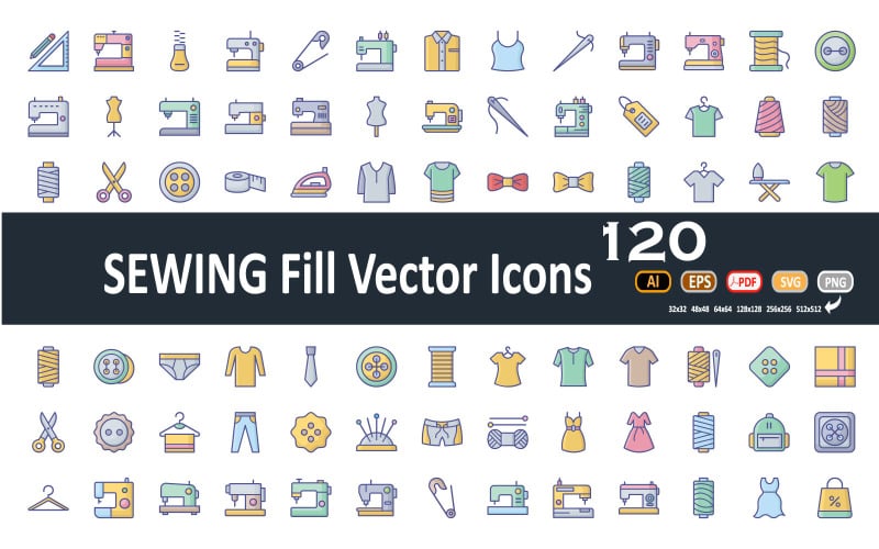 Sewing Iconset Icon Set