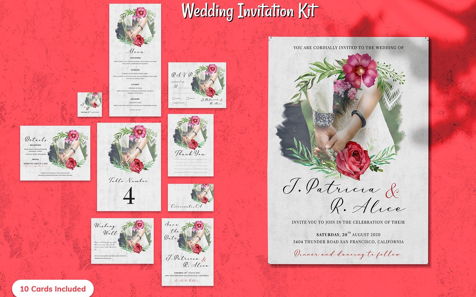 Kit Graphique #164095 Wedding Invitation Divers Modles Web - Logo template Preview