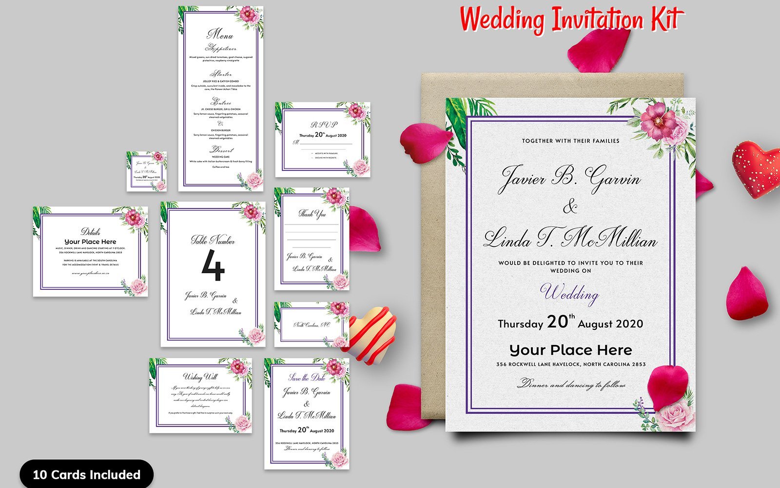 Template #164101 Invitation Cards Webdesign Template - Logo template Preview