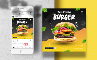 Culinary Food Instagram Post Template for Social Media