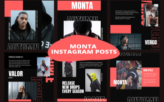 Monta Fashion - Instagram Posts Social Media Template