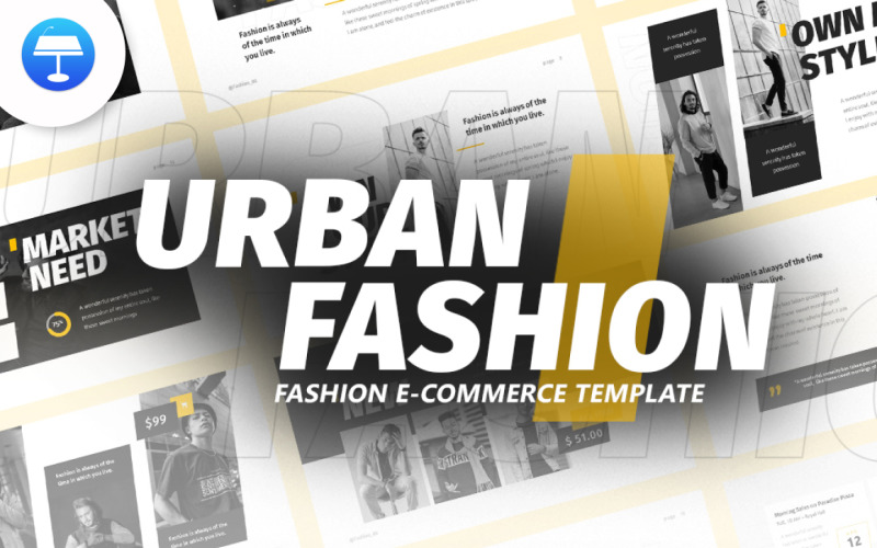 Urban Fashion - Keynote template Keynote Template