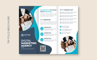 Corporate Business Trifold Brochure Cover Template - Corporate Identity Template