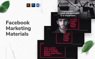 Art Director Facebook Cover and Post Social Media Template