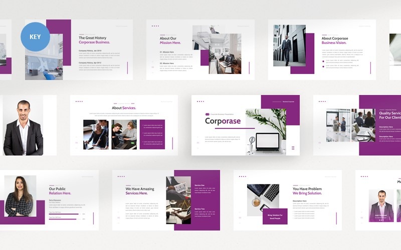 Corporase Corporate Business - Keynote template Keynote Template