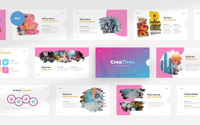 Creatives Creative Agency - Keynote template Keynote Template