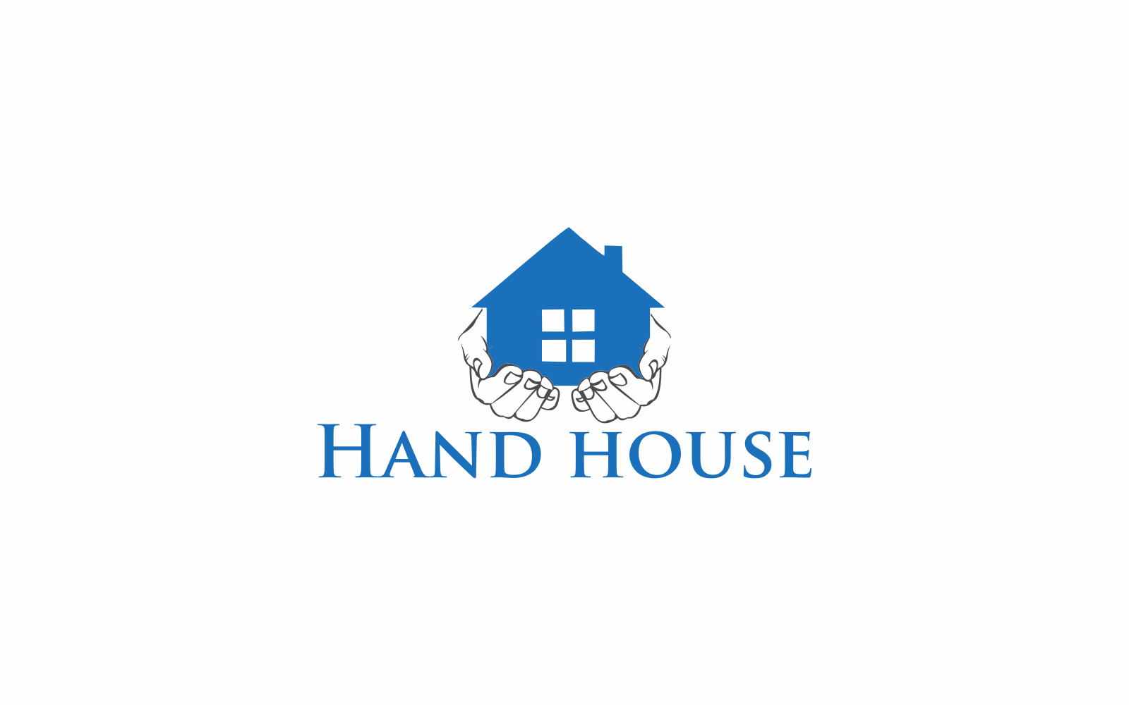 Download Hand House Logo Template - Шаблон логотипа на тему графика