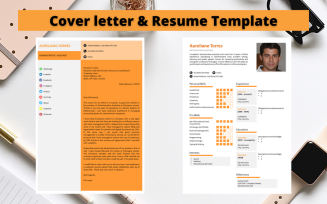 Professional No 02 - Simple Orange Resume Template