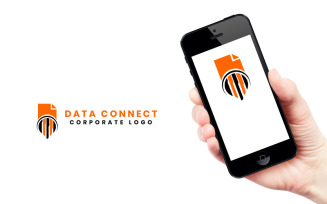 Data and Connect Logo Design Logo Template