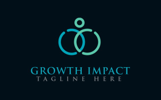 Growth Impact Logo Design Logo Template