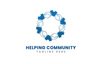 Helping Community Logo Template