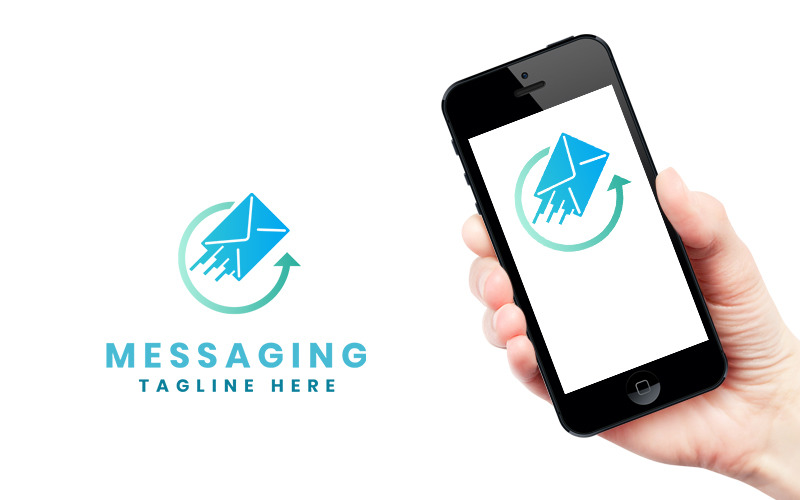 Messaging Communication Logo Logo Template