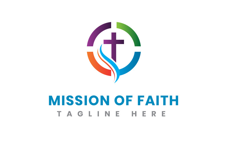Mission Of Faith Logo Design Template Logo Template