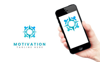 Motivation Abstract Logo Design Template