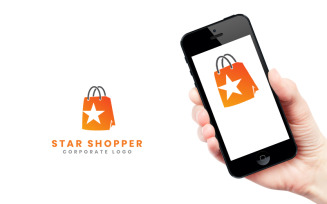 Star Shopper E-Commerce Logo Template