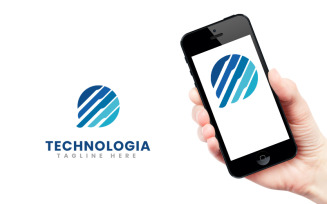 Technology App Modern Logo Design Template