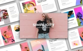 Simplicity - Business Presentation PowerPoint template
