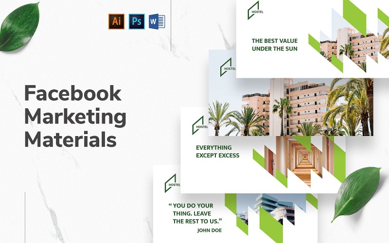 Hostel Facebook Cover and Post Social Media