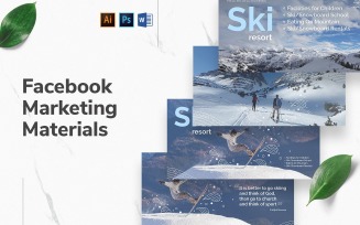 Ski Resort Facebook Cover and Post