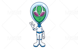 Alien in Space Suit