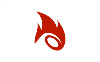 Fire Circle Vector Logo Design Template Logo Template