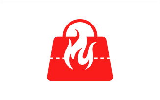 Hot Bag Vector Logo Design Logo Template