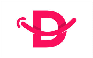 Letter D Smile Vector Logo Design Logo Template