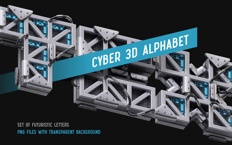 TEX 3D Alphabet Illustration