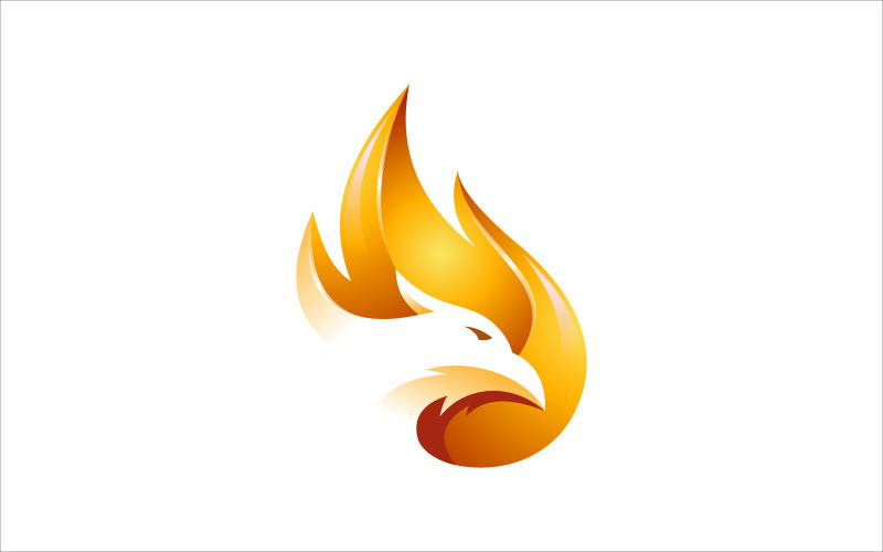 Fire Eagle Vector Logo Design Logo Template