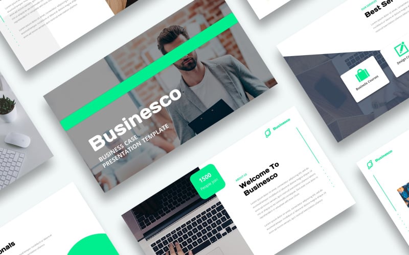 Free Business Case Presentation PowerPoint template PowerPoint Template