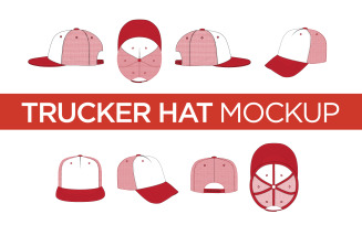 Trucker Hat - Vector Mockup