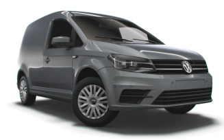 Volkswagen Caddy UK-spec Trendline 2020 3D Model