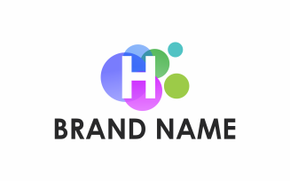 Letter H Circle Logo Template