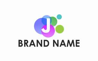 Letter J Circle Logo Template
