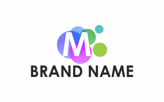 Letter M Circle Logo Template
