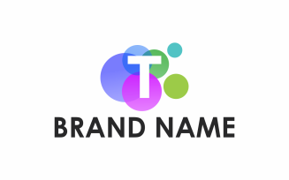 Letter T Circle Logo Template