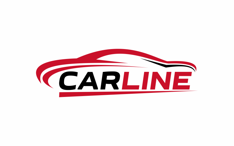Car Line abstrac Logo Template