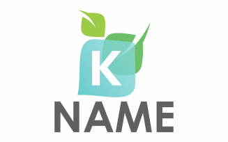 Green Letter K Logo Template