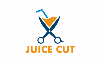 Juice Cut abstrac Logo Template