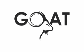 line Goat Logo abstac Template